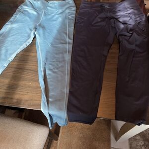 Spyder Blueish Green and Black Leggings Lot Of 2 Both Xl